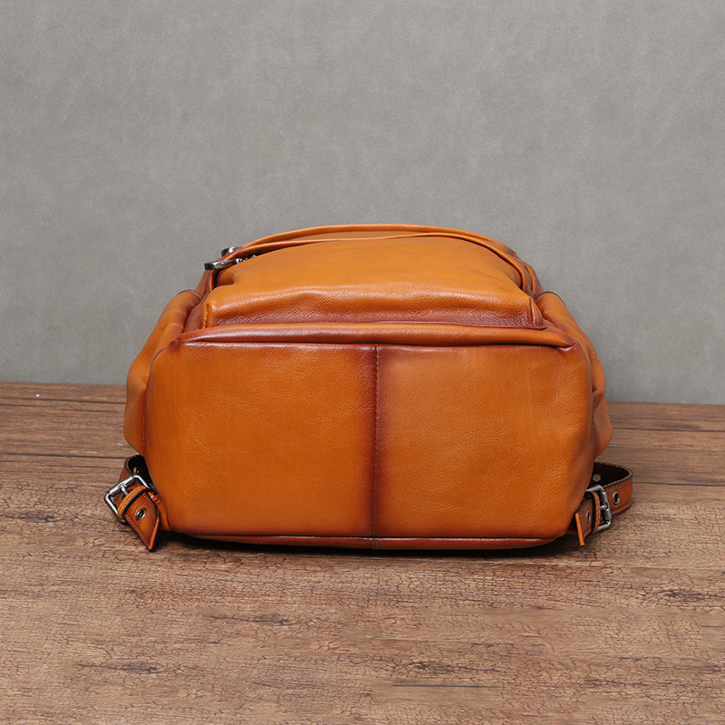 YETTIES Men's Vintage Vegetabl - Leather Backpack Vintage recension och pris