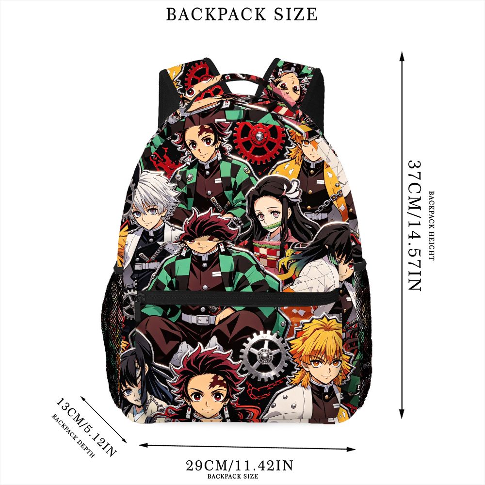 Demon Slayer Anime Backpack Ta - School Backpack Teen recension och pris