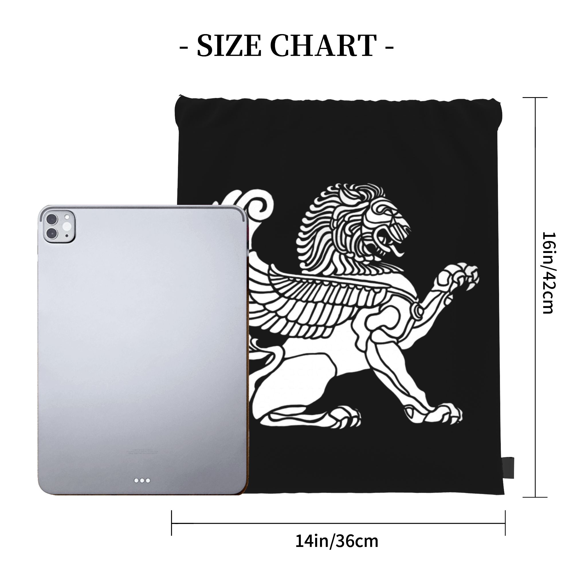 Persian Lion Iranian Iran Pers - Drawstring Gym Bag recension och pris