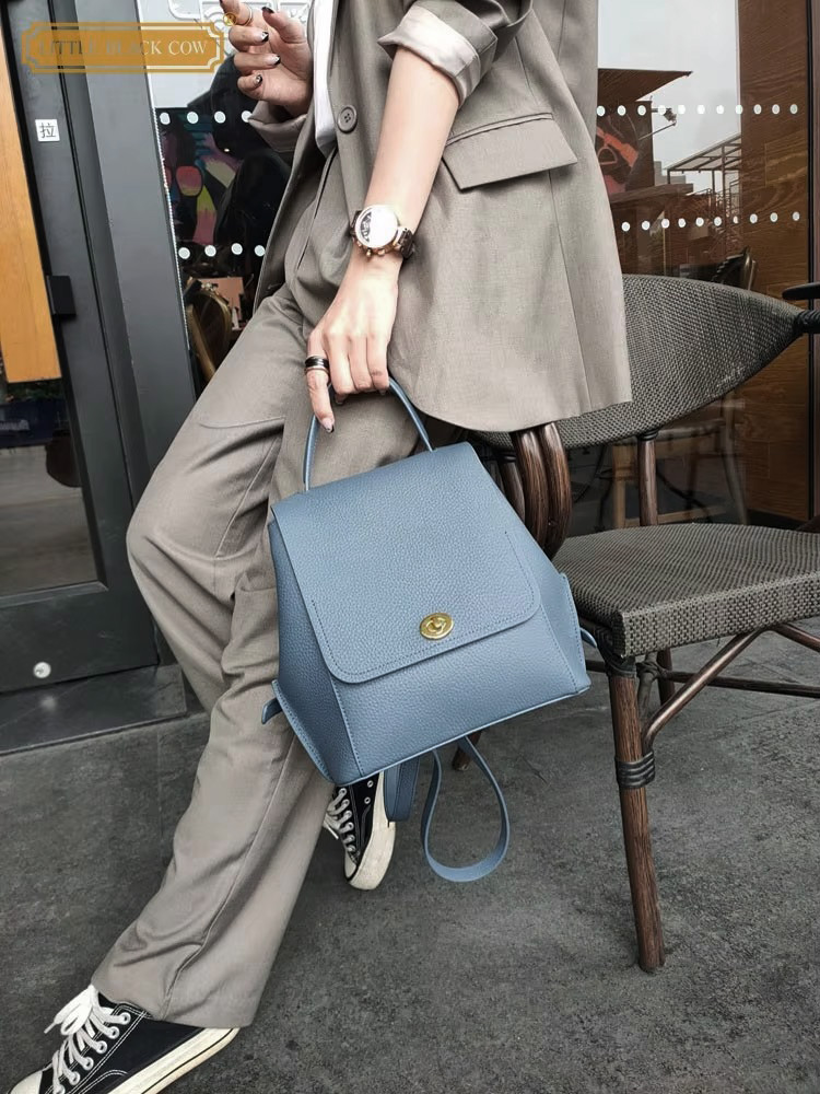 Genuine Leather Backpack Women - Leather Backpack Vintage recension och pris