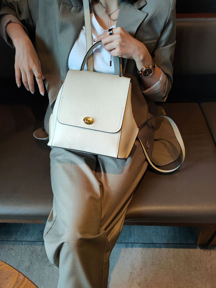 Genuine Leather Backpack Women - Leather Backpack Vintage recension och pris