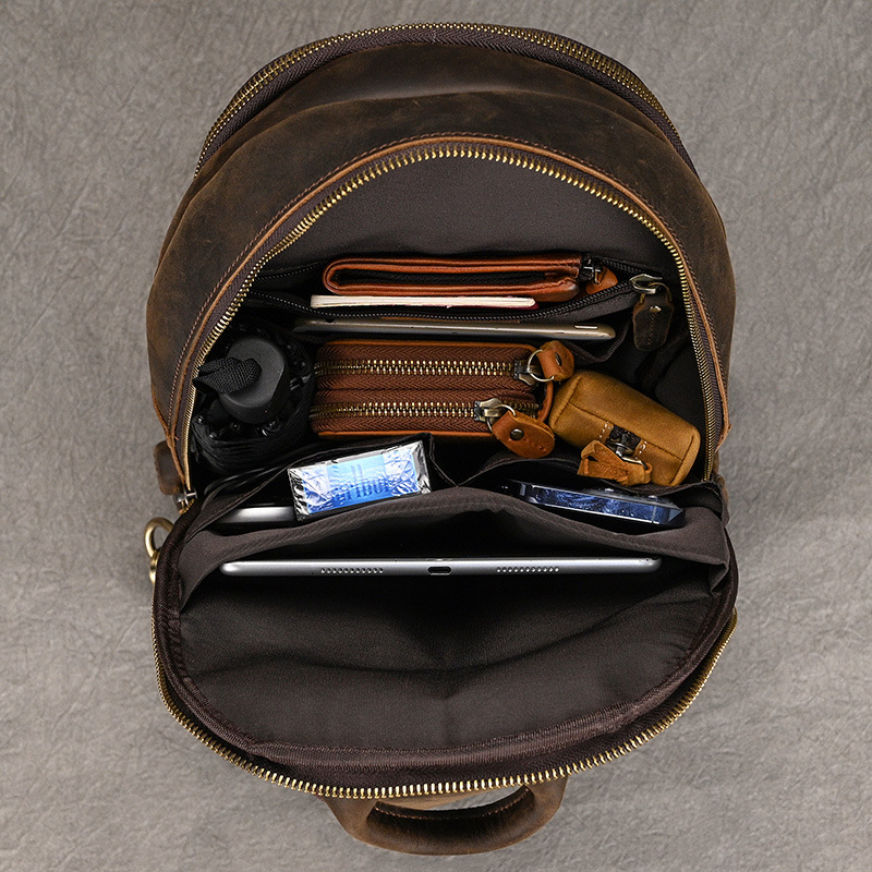 Large Size Causal Chest Bag Ge - Leather Backpack Vintage recension och pris