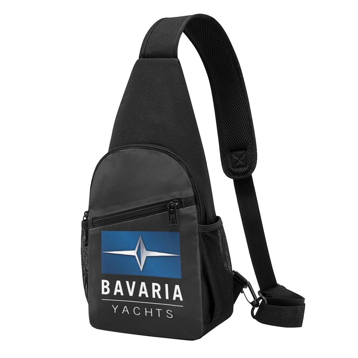 Bavaria Yachts Blue Silver Log - Sling Backpack Shoulder recension och pris