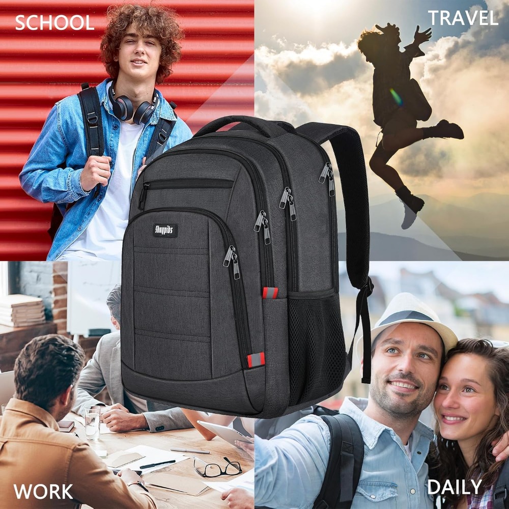 Men's School Backpack for Teen - Laptop Backpack 15.6 recension och pris