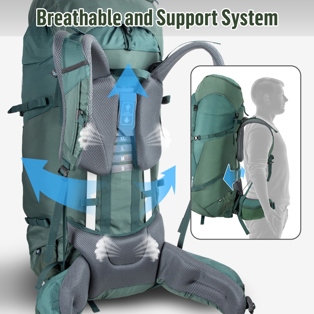 Night Cat Internal-frame Hikin - Rain Cover Backpack recension och pris