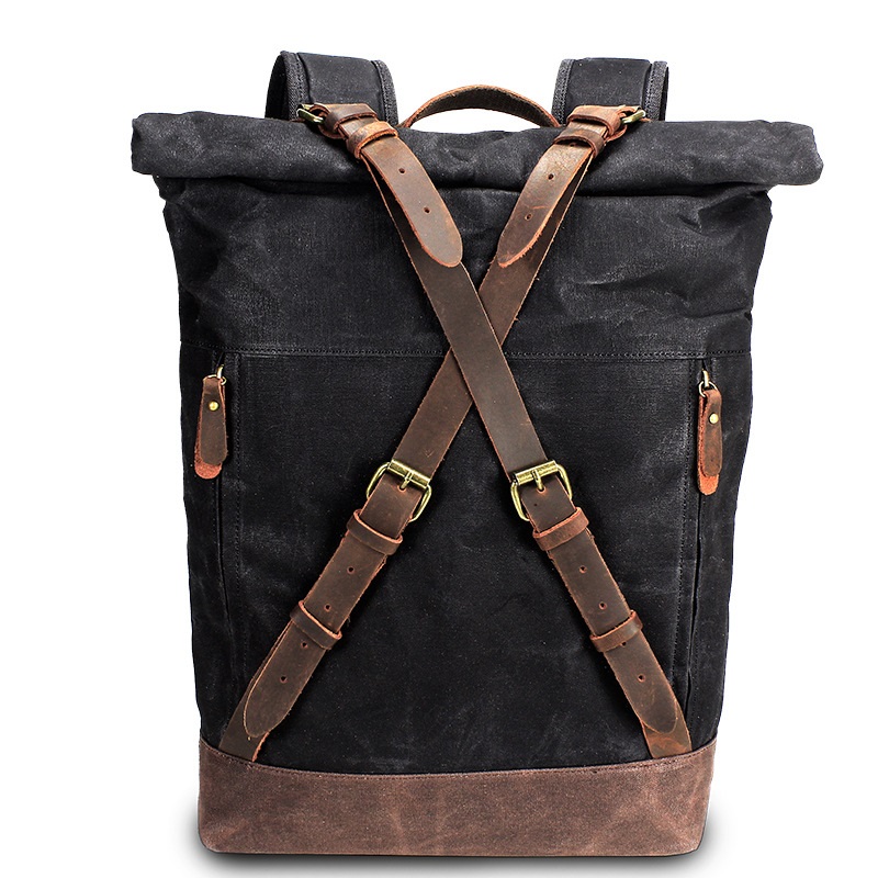 Retro Canvas Leather Backpacks - Leather Backpack Vintage recension och pris
